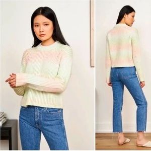 NWT La Ligne Space Dye Knit Crewneck Sweater